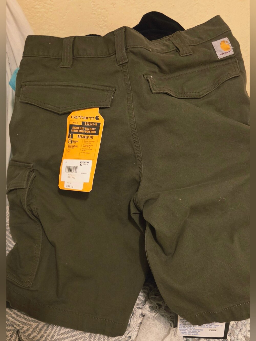 Carhartt Men’s Cargo Shorts — Olive Green